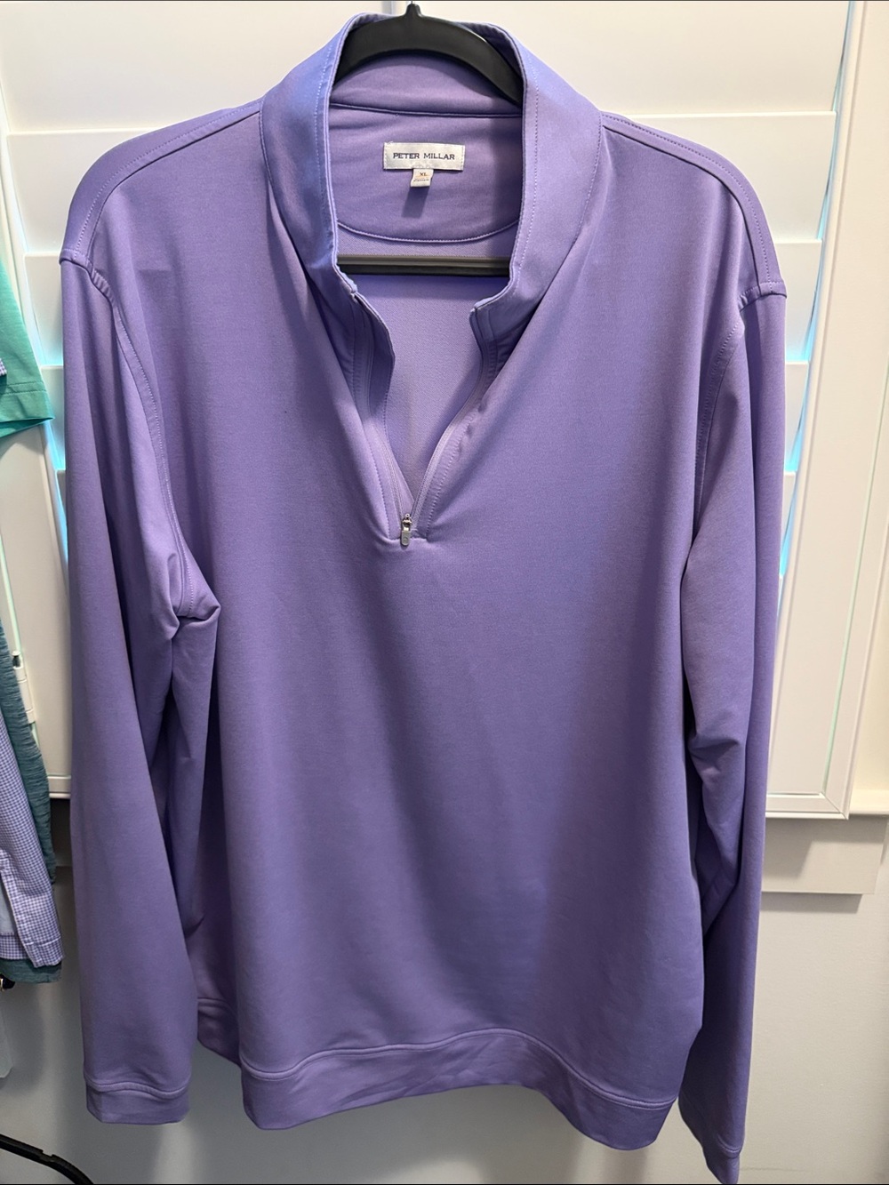 Peter Millar Purple Half-Zip Pullover